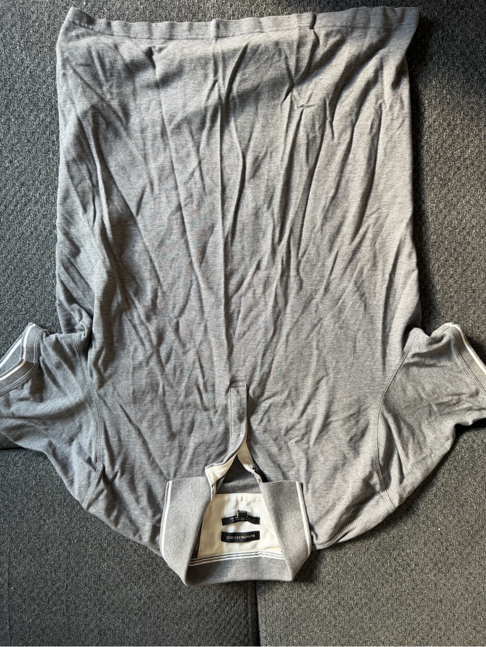 Banana Republic Gray Short-Sleeve Crewneck Top